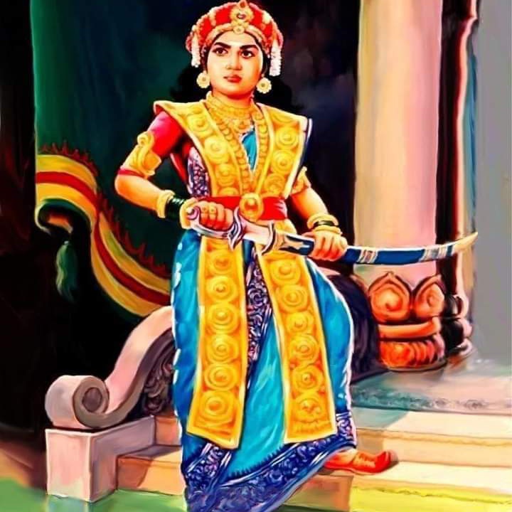 preethiyukitha's tweet photo. #வீரமங்கை_வேலுநாச்சியார் 
Rani Velu Nachiyar 
was the first queen to fight against the British.
She was the princess of Ramanathapuram and the only child of Raja Chellamuthu vijayaragunatha Sethupathy and Rani Sakandhimuthal of the Ramnad kingdom. 
Tamil queen https://t.co/2XCAL5UhHl