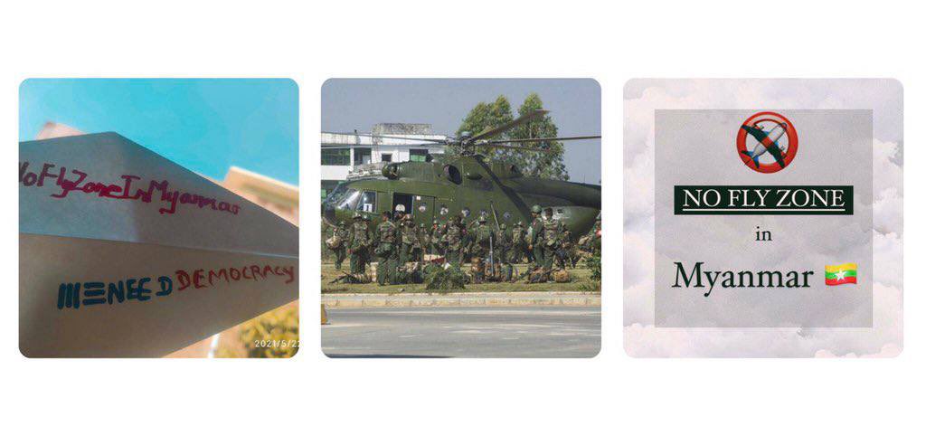 Tiam (@tiam1702) on Twitter photo The concerted efforts to establish #NoFlyZoneInMyanmar is far more imperative than āso-called condemnationsā.Myanmar military must not be absolved for its heedless actions to <a href="/UN/">United Nations</a> which also implies that UNās non-forceful measures have failed. The concerted efforts to establish #NoFlyZoneInMyanmar is far more imperative than āso-called condemnationsā.Myanmar military must not be absolved for its heedless actions to <a href="/UN/">United Nations</a> which also implies that UNās non-forceful measures have failed.