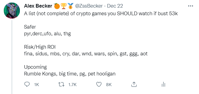 ZssBecker's tweet image. Hopefully you got a few of these on the dip, all have started to charge. Sidus and MBS were at silly low points after IDO in particular.