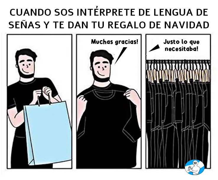 NOTISOR's tweet photo. 🤣😂😅
#ILSAE #InterpreteDeLenguaDeSeñas #InterpreteDeLS #Interprete #RemeraNegra #Negro #NotiSor #RegaloNavidad https://t.co/LrCGlROM5F