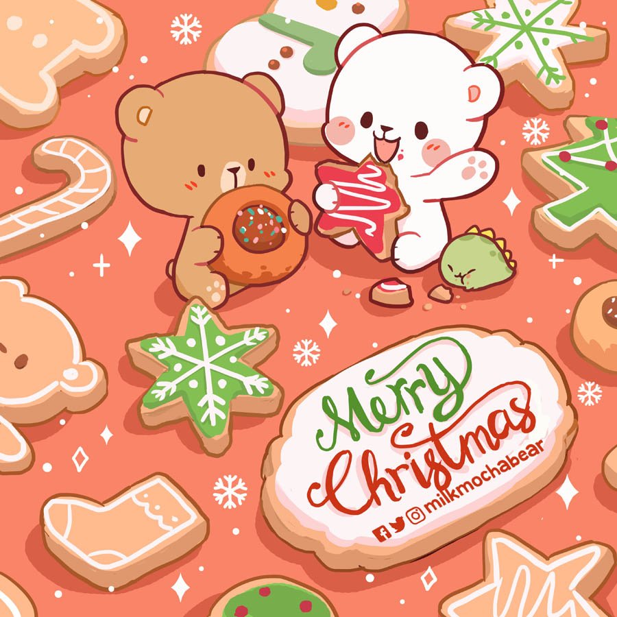 Merry Christmas and Happy Holiday everyone~! 🎄🎉✨

We wish this holiday will bring a lot of fun, happiness, and cookies to you and your loved ones! 🍪🍪❤

#milkmochabear
#MerryChristmas