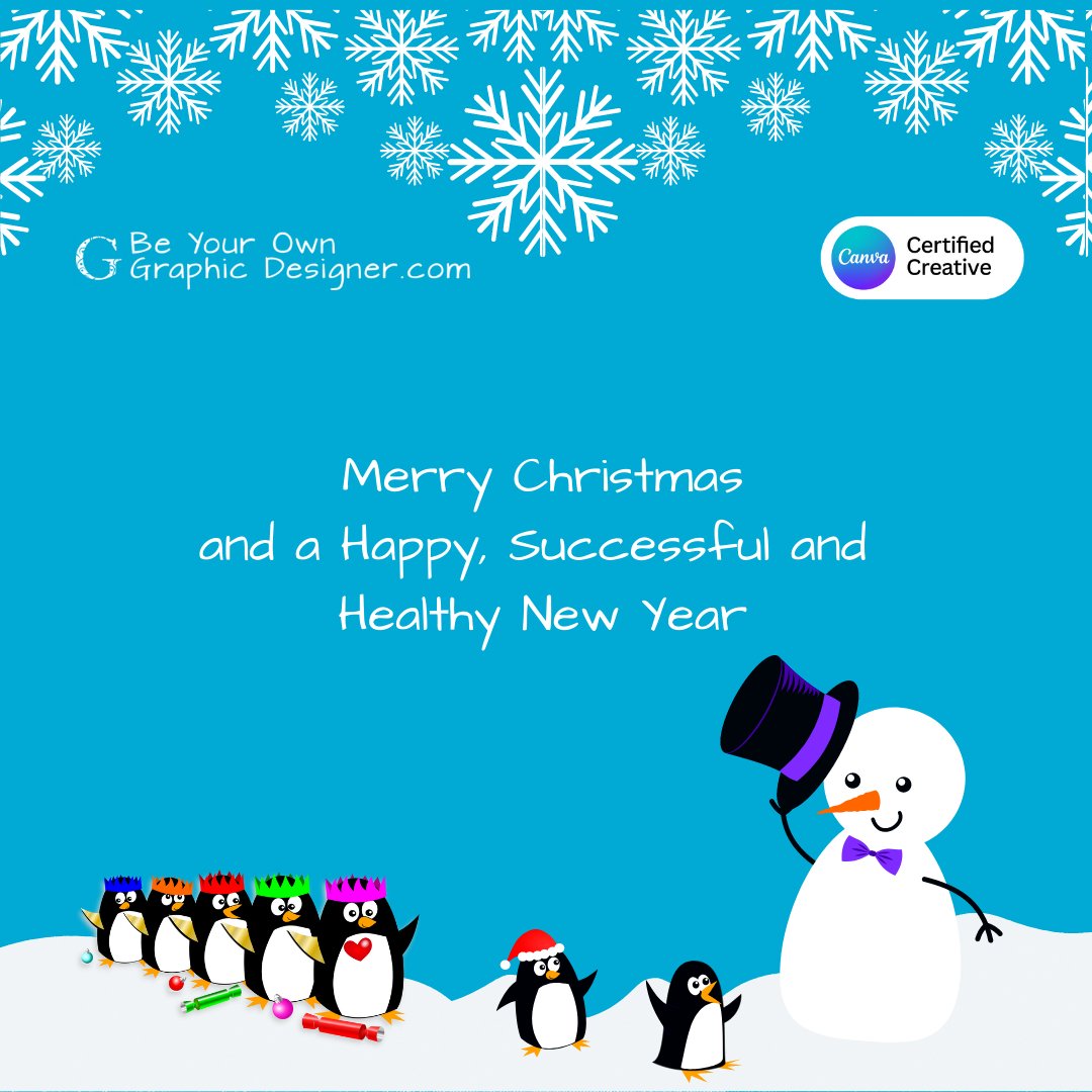 BYOGD's tweet photo. Merry Christmas and a Happy, Successful and Healthy New Year! π
πππ§ #BeYourOwnGraphicDesigner #designwithCCC https://t.co/F0BgGEE1JP
