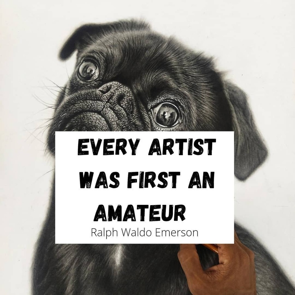 Everyone starts small .The most important thing is to start. There is no perfect time to start,  and nobody is an expert when they start. This is the truth. Just start drawing, don't worry about perfection. Draw as many as possible . Try to improve from … instagr.am/p/CX3ezw1BN--/
