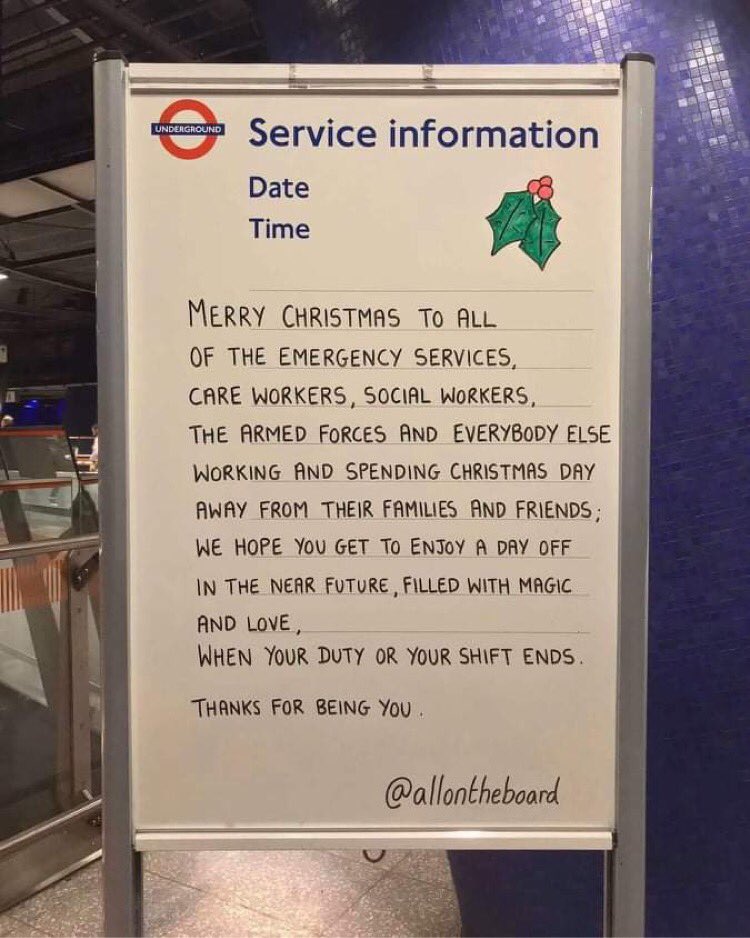 allontheboard's tweet photo. Merry Christmas to everybody working over the festive period. Thanks for being you and doing what you do. 
@allontheboard 

#MerryChristmas #Christmas  #ChristmasEve #ChristmasDay 
#ThankYou https://t.co/I4azURrOMJ