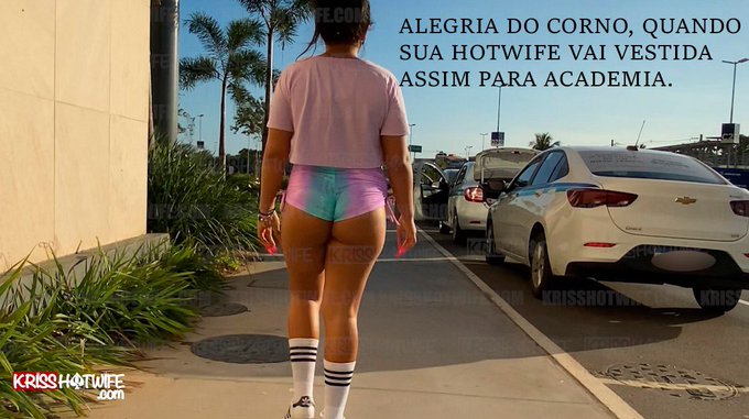Pense em uma felicidade quando vejo a minha rainha vestida assim para academia😍  N&atilde;o sei se treino, se<a href="/tag/couple"class="tags"><span>#couple</span></a><a href="/tag/cuckold"class="tags"><span>#cuckold</span></a><a href="/tag/hotwife"class="tags"><span>#hotwife</span></a><a href="/tag/corno"class="tags"><span>#corno</span></a>