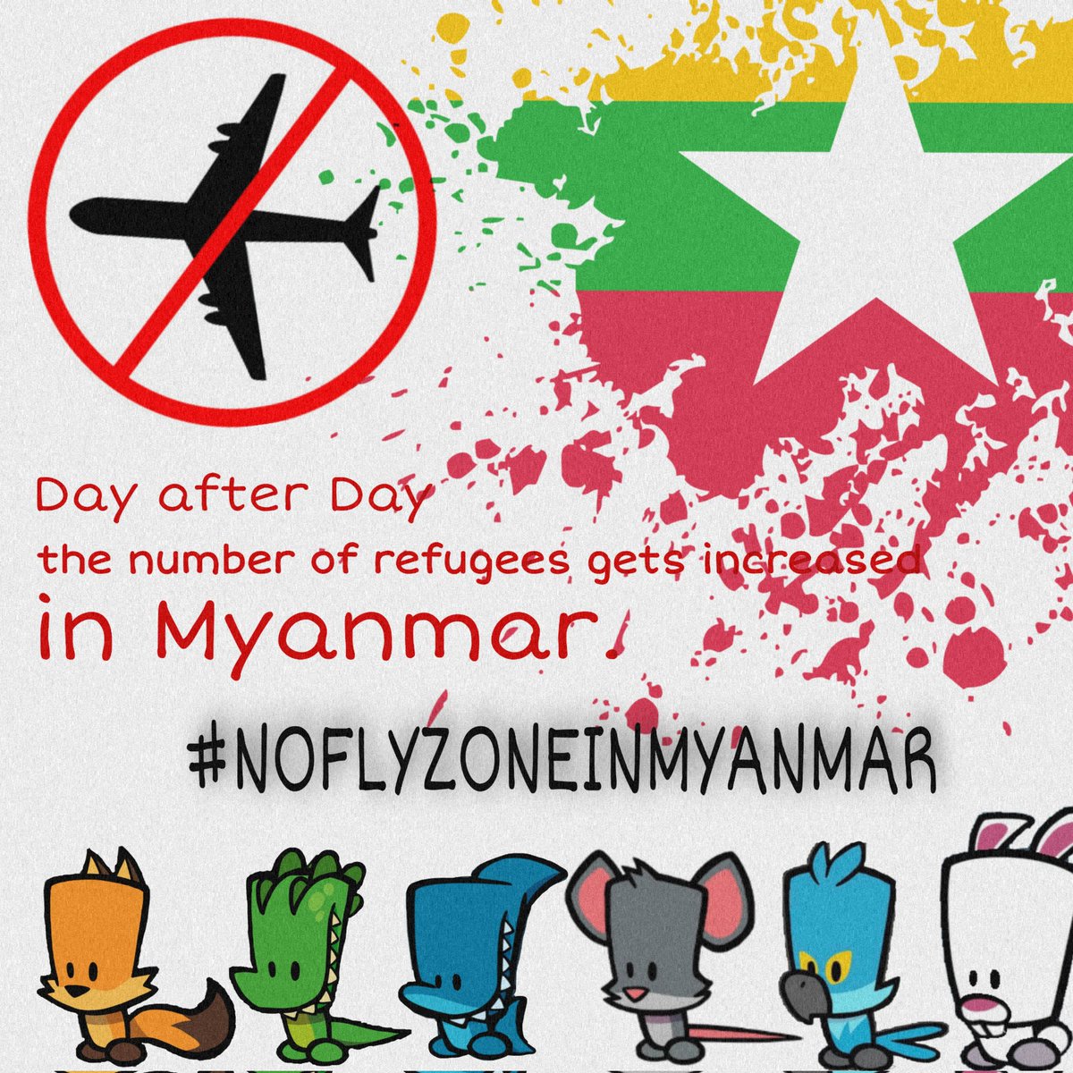เนื่องจากพม่าเป็นสมาชิกของ <a href="/UN/">United Nations</a> จึงต้องรับผิดชอบต่อการกระทำที่โหดร้ายของสภาสงครามที่กำลังดำเนินอยู่ หากคุณไม่สามารถช่วยเหลือสมาชิกคนใดคนหนึ่งได้ วัตถุประสงค์ วิสัยทัศน์ และภารกิจของ UN คืออะไร? 10 เดือนแล้ว ; คุณควรประกาศ #NoFlyZoneInMyanmar เป็นอย่างน้อย

#พันธมิตรชานม