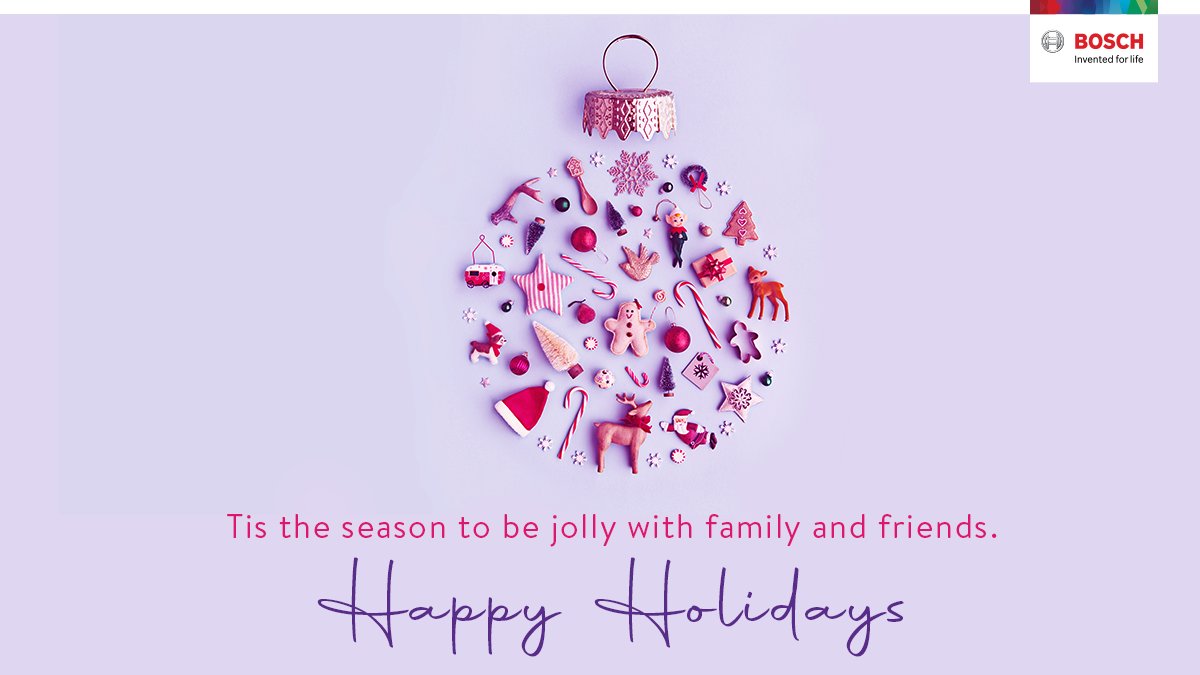 BoschSoftware's tweet photo. Celebrate the spirit of the season with safety and cheer. #RBEI wishes everyone safe and happy holidays. #HappyHolidays #RBEI #SeasonsGreeting https://t.co/9FBLrKZAaH