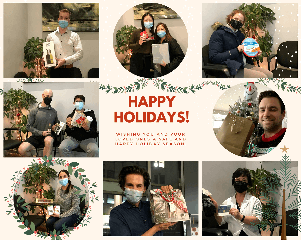 physiostudios's tweet photo. Happy Holidays from all of us at Physiohealth Studios!

Our clinic did Secret Santa this year, here are pictures of some of us with our gifts. We hope you and your loved ones have a healthy and happy holiday season - https://t.co/5lWzhpZXsQ https://t.co/FdvMiBJsIp