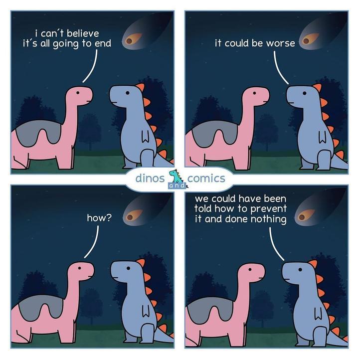 greenpeaceusa's tweet photo. If only we had solutions to the #ClimateEmergency 🤔 ⁣
Oh wait, we do!⁣ Governments must act now! 🌱 ♻️ 💚⁣
⁣
🎨: @dinosandcomics https://t.co/brB1AWO2ru