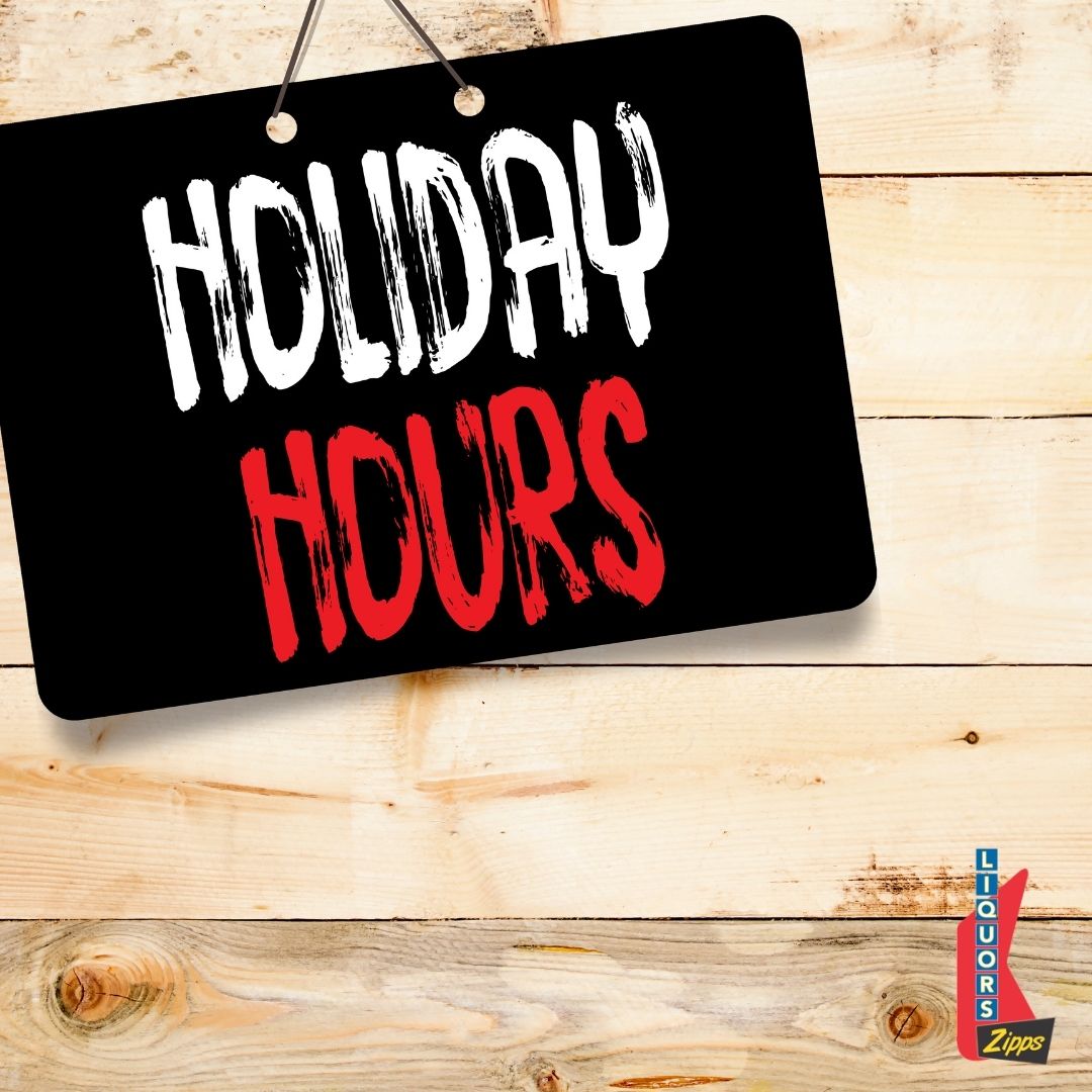 HOLIDAY HOURS UPDATE! 

We hate not seeing you, but we love giving our team time to spend with their loved ones around the holidays! 

Christmas Eve-10 AM-5 PM 
Christmas Day-Closed 
December 26-Closed

We will be back on December 27th! 

#zippsliquor #mnliquorstore #liquormn