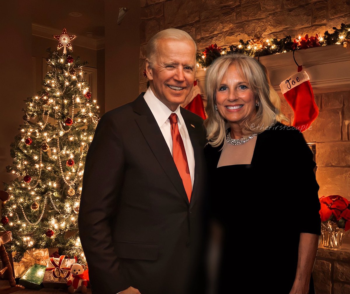 The First Couple (@thefirstcouple) on Twitter photo Merry Christmas Eve and Happy Holidays! β¨ To all those celebrating, I wish you all nothing but prosperity, love, blessings, and beautiful things. Let the promise of hope and unity hug you tightly this holiday season.
<a href="/POTUS/">President Donald J. Trump</a> <a href="/FLOTUS/">First Lady Melania Trump</a> <a href="/JoeBiden/">Joe Biden</a> <a href="/DrBiden/">Dr. Jill Biden</a> Merry Christmas Eve and Happy Holidays! β¨ To all those celebrating, I wish you all nothing but prosperity, love, blessings, and beautiful things. Let the promise of hope and unity hug you tightly this holiday season.
<a href="/POTUS/">President Donald J. Trump</a> <a href="/FLOTUS/">First Lady Melania Trump</a> <a href="/JoeBiden/">Joe Biden</a> <a href="/DrBiden/">Dr. Jill Biden</a>