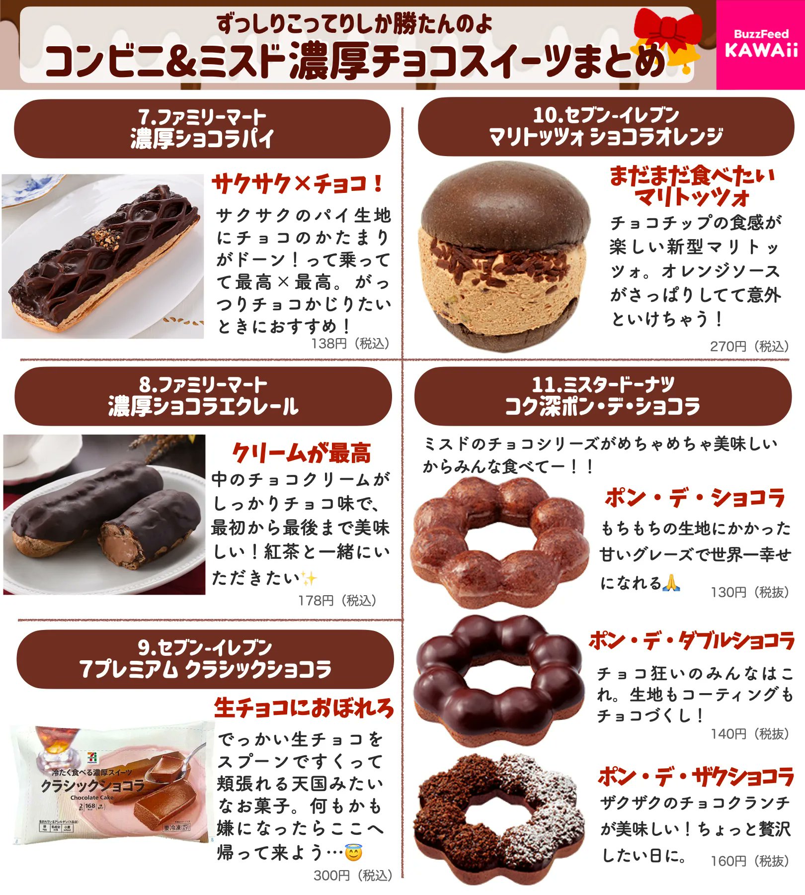 Buzzfeed Kawaii コンビニ ミスドで買える濃厚チョコスイーツをまとめました 端から端まで食べ尽くしたい T Co Ntmzbwadow Twitter