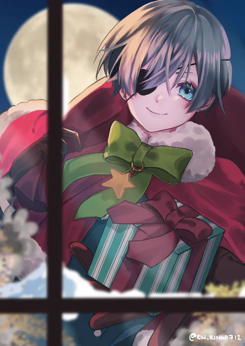 our tiny santa with his reindeer is here to give you your gift! please open the window 🥳🎄 