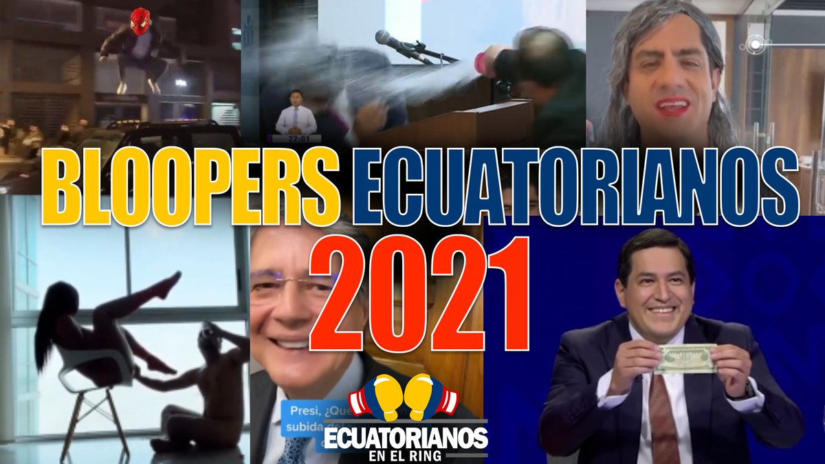 Ecenelring's tweet photo. Llegó el video más esperado el año. Un resumen de lo que la fauna politiquera ecuatoriana nos dejó este año. Con ustedes: Bloopers ecuatorianos 2021. 

Video: https://t.co/xwXS6zNLI6

Gracias por dar RT, dejarnos sus comentarios, likes y compartir este video. 

¡Felices Navidad! https://t.co/FlpuEsSZAw