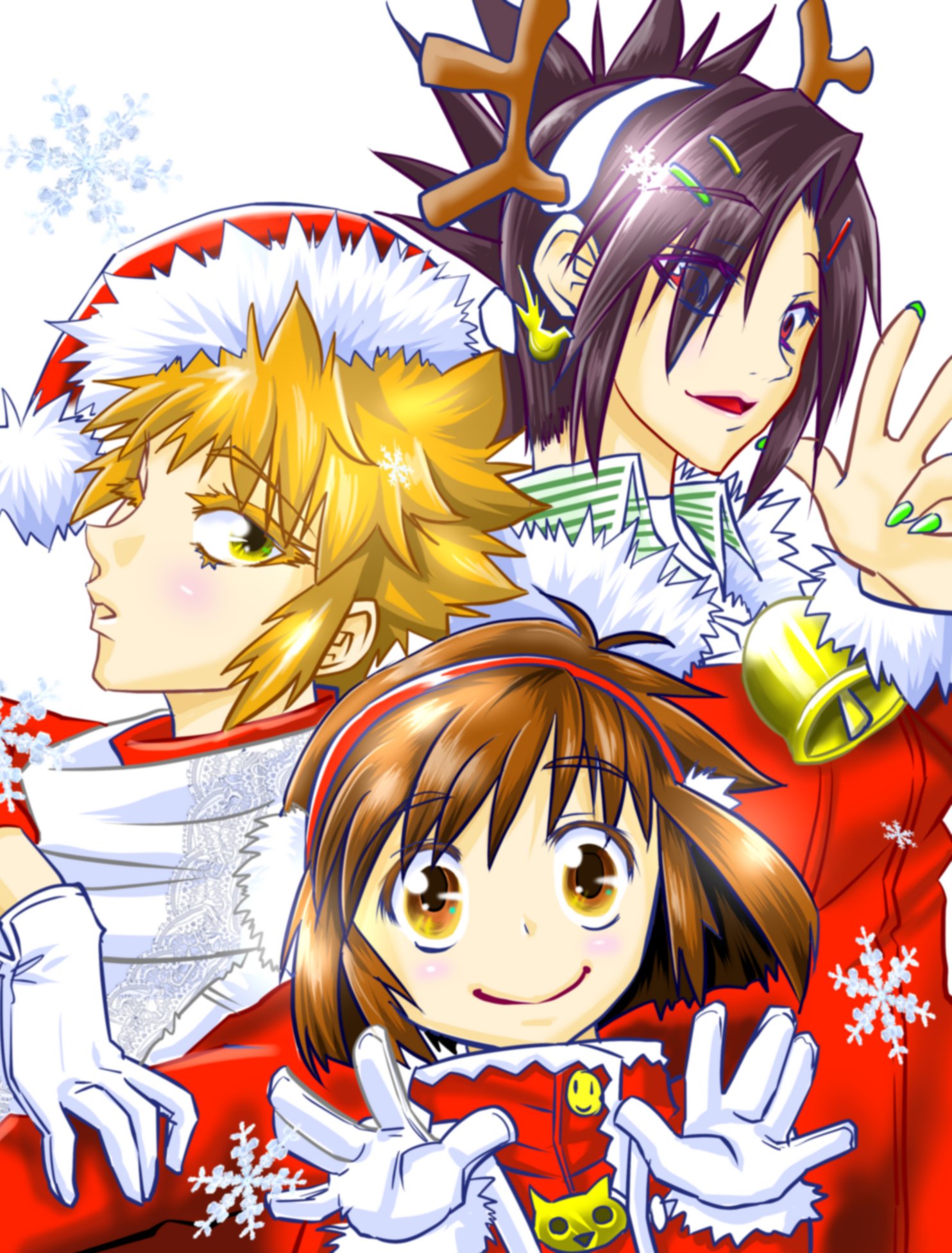 沙上狼樹 今年のクリスマスイラストは犬猿雉の三人娘です 本編52話は明日の晩更新予定です イラスト くりすます T Co Nnobxbkbq5 Twitter