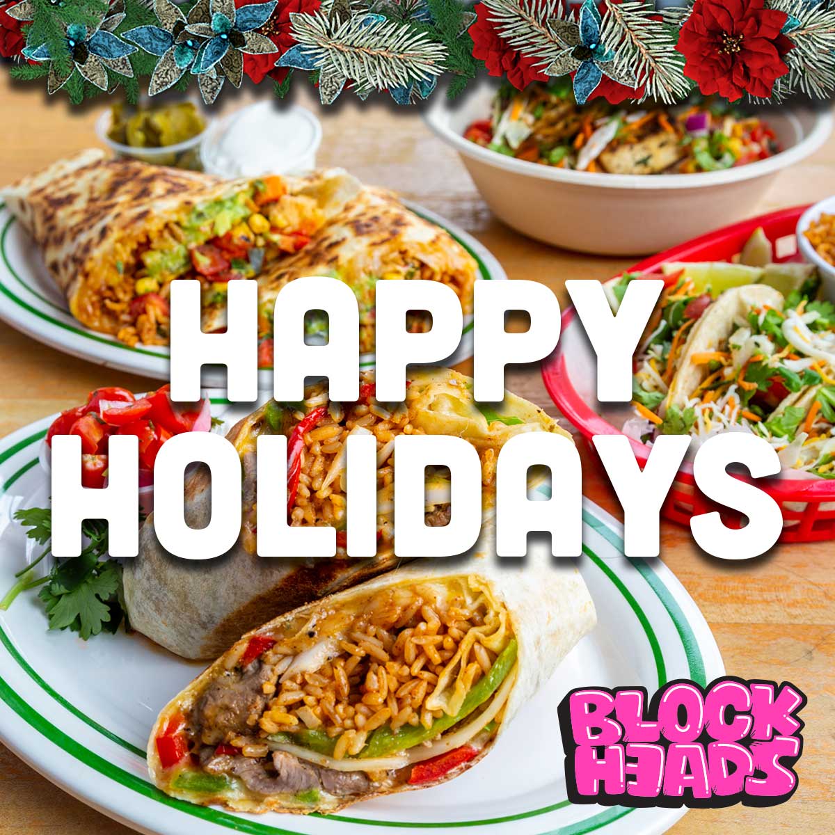 BlockheadsNYC's tweet photo. HAPPY HOLIDAYS!
 
After a difficult year the BLOCKHEADS' TEAM is taking a paid week off for the HOLIDAYS.

We will be closed from
Fri, Dec 24
to Fri, Dec 31

We will reopen on
New Years Day, January 1
Join us for Brunch
 
Have a SAFE and HAPPY Holiday!

 - https://t.co/BpHXjnFGyY https://t.co/60f4TgEl0h