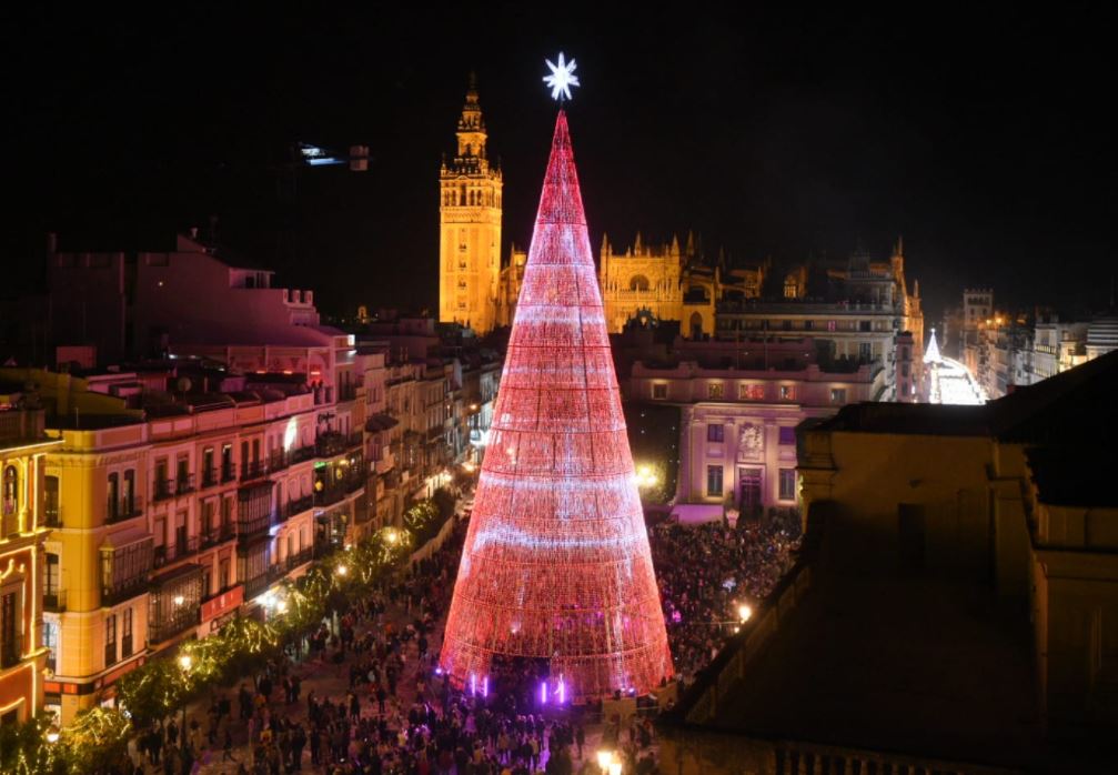 SOSterritorios's tweet photo. Al @Ayto_Sevilla los únicos #Árboles que le gustan son los efímeros #Navideños de estructura metálica y lucecitas de colores o con #CéspedArtificial🎄
Este año han instalado el más alto de #Europa, es su concepto de #ÁrbolSingular.
Mientras, los verdaderos #Árboles son #Talados‼️ https://t.co/UvPv9Cjm1C