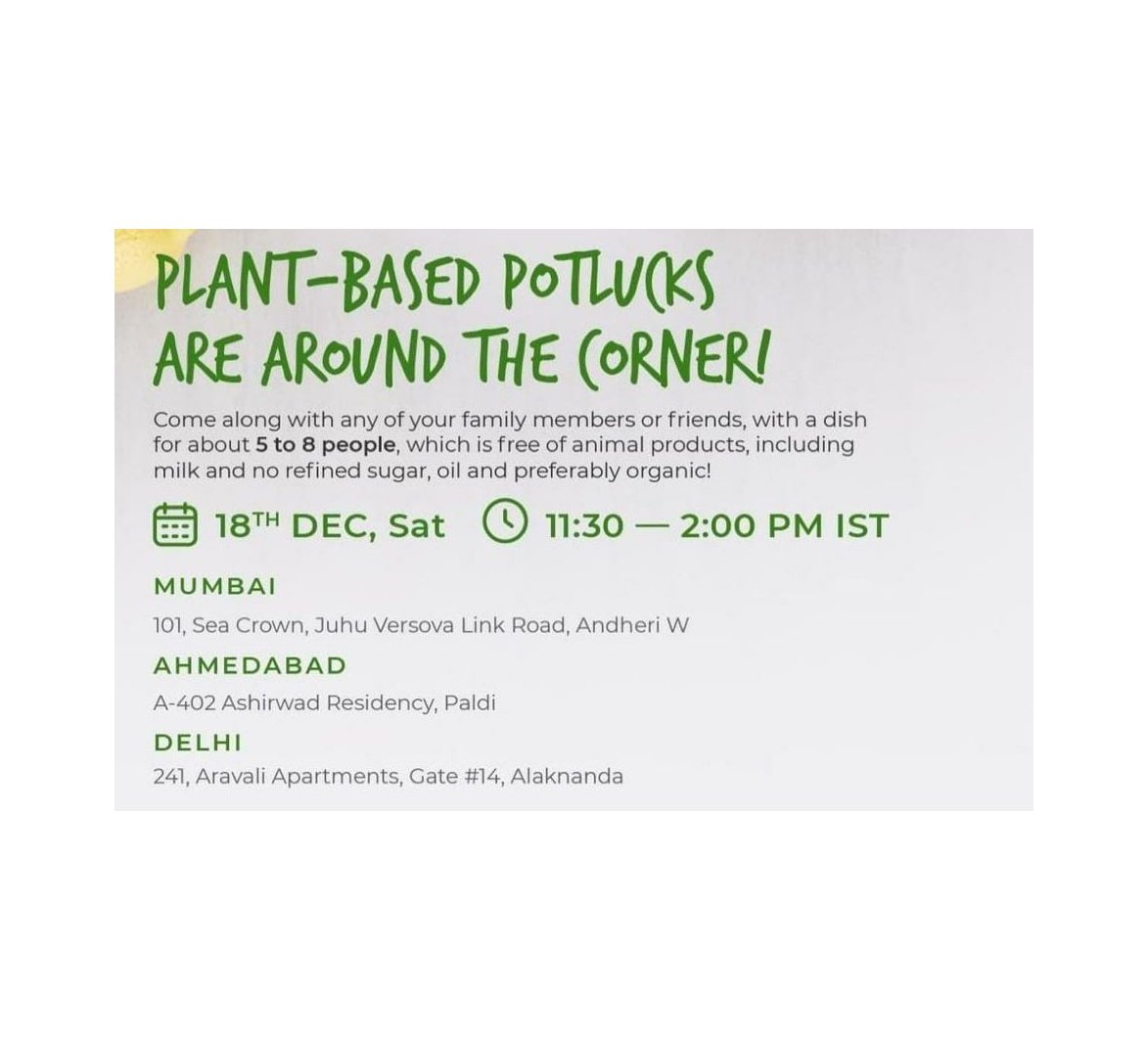 pamnanitechwiz's tweet image. Plant based Potlucks are around the Corner...!!!

@Sharan-india
@sharanorganicstore
 sharan-india.org