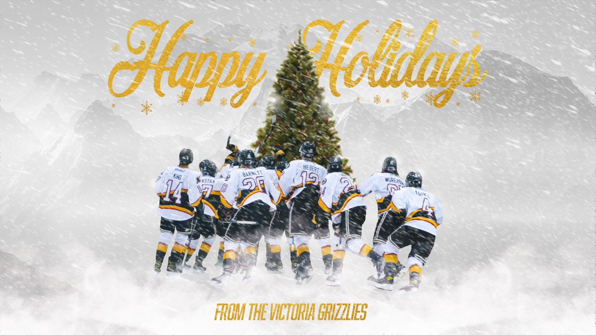 BCHLGrizzlies's tweet photo. 🌲 Wishing all of our players, coaches, billets, volunteers, fans, sponsors, and staff all the best over the holiday season.

Be safe and we are looking forward to seeing you on January 1, 2022, at our next home game

 Graphic design credit: Jackson Morehouse original 

#Grizzmas https://t.co/IJllWfAbve