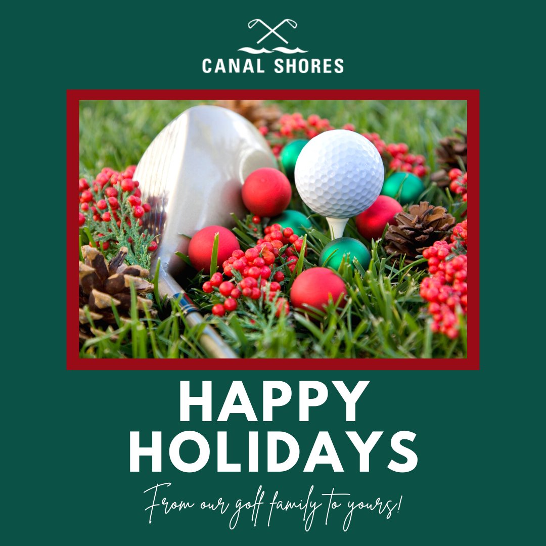 Happy holidays! We're wishing you all the joys of the season! 🎄⛳
