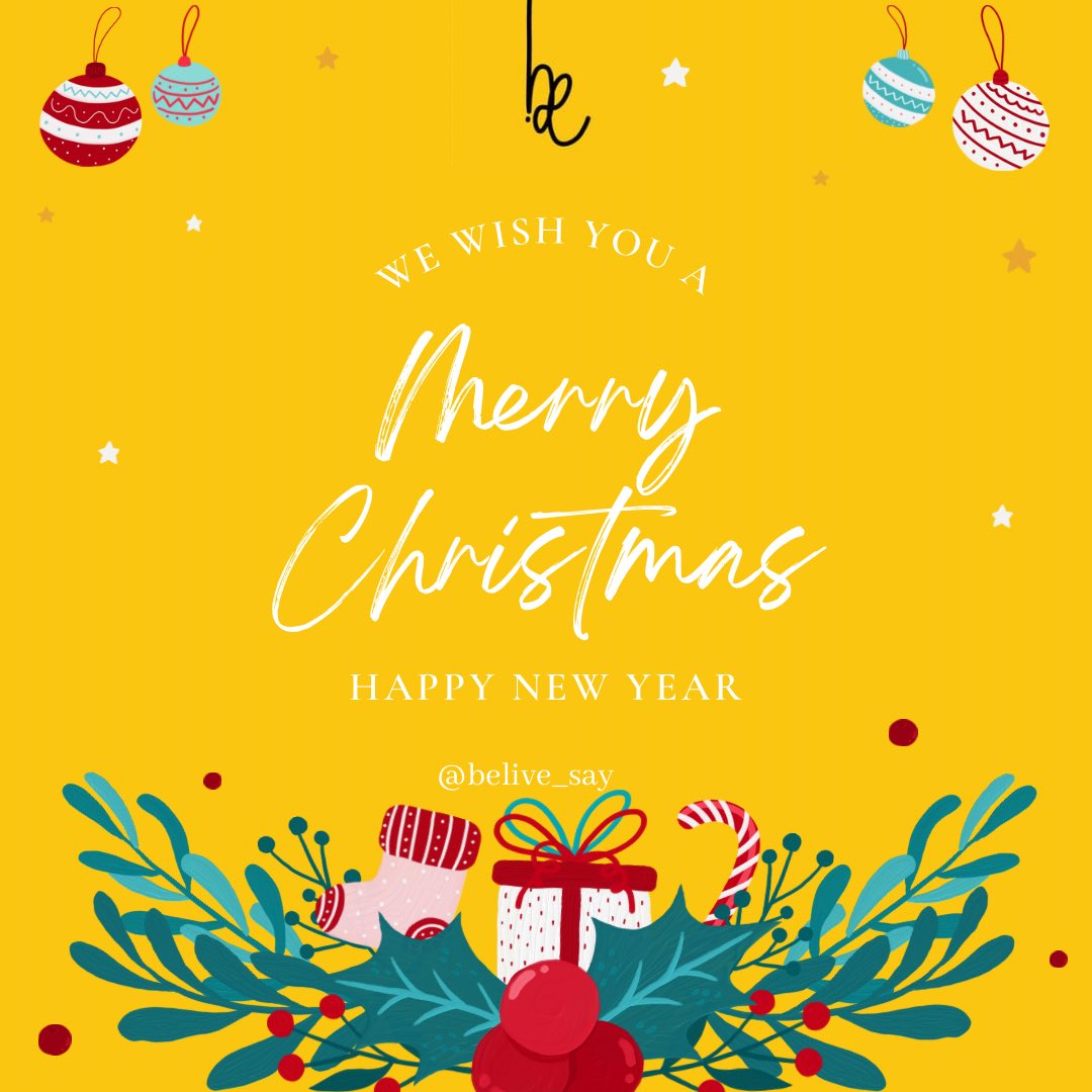 BeLive_Say's tweet image. Merry Christmas x Happy New Year 2022 ! 

- Team @BeLive_Say