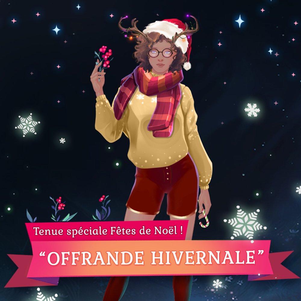 myrhavir's tweet photo. Ho ho ho !
Pour fêter Noël, une nouvelle tenue fait son entrée chez le Tailleur : la tenue "Offrande hivernale" vous permettra de créer un avatar chaud et chatoyant pour endurer l'hiver ~
On vous souhaite à tous de passer de belles fêtes sur https://t.co/Ydfha1bxjx 😍❄️🎄 https://t.co/ZqQVASpukO