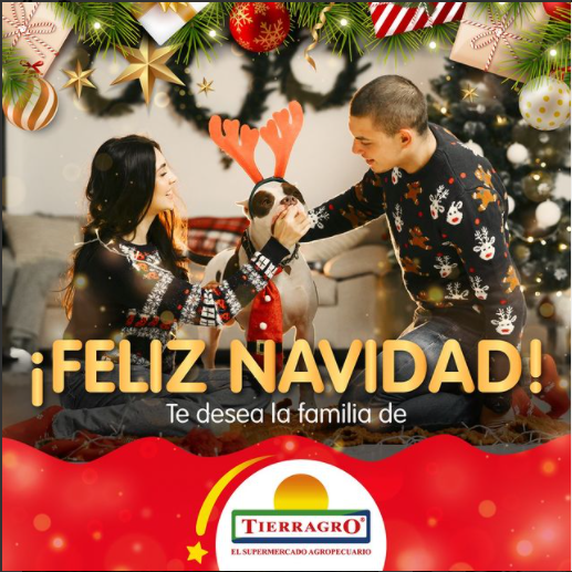 TIERRAGRO's tweet photo. Te deseamos una navidad llena de amor y felicidad para ti y todos los integrantes de tu familia.

Feliz navidad para los perros y los gatos que con su ternura nos hacen vivir los momentos más felices ❤️😍.

Te desea Tierragro. https://t.co/2dsVG1bq7g