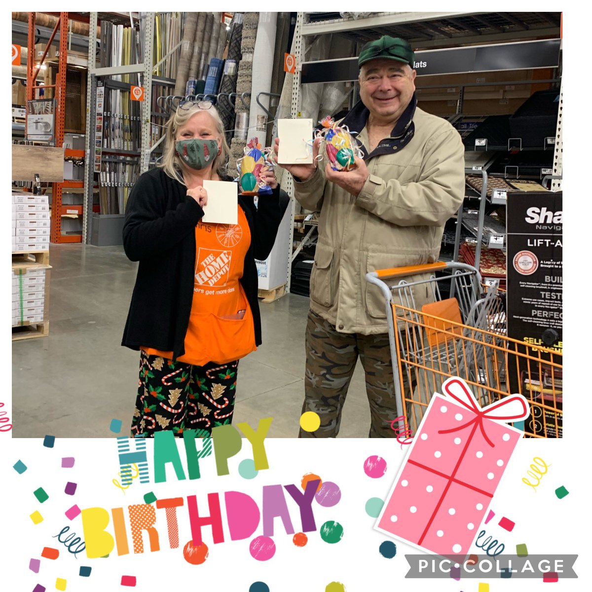 December birthday buddies…Chris and Terry! Happiest of days to you both!!! @HomeDepotCadill @snyder_hd