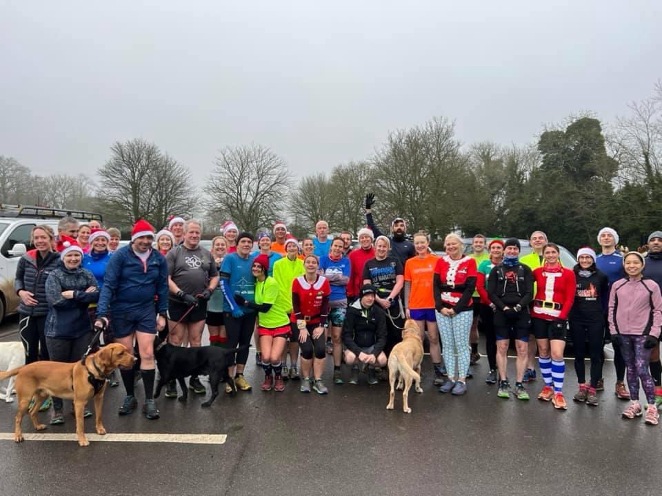 Another fantastic Harriers Christmas Eve Run around Castle Combe! #running #offroadrunnig #runningclubs