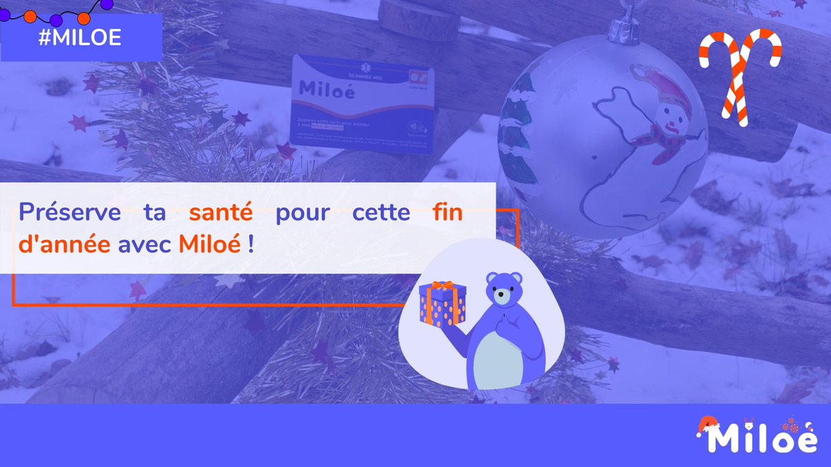 MiloeSante's tweet photo. #Miloe 🍀 - 1/3
L'équipe Miloé te souhaite un Joyeux Noël ! 🎄
En cette fin d'année, quoi de plus important que de se souhaiter une bonne santé ? 🧡
🚀 Eh bien devine quoi ? Miloé est là pour contribuer à exaucer ce voeu ! https://t.co/O6nZ23ei6o