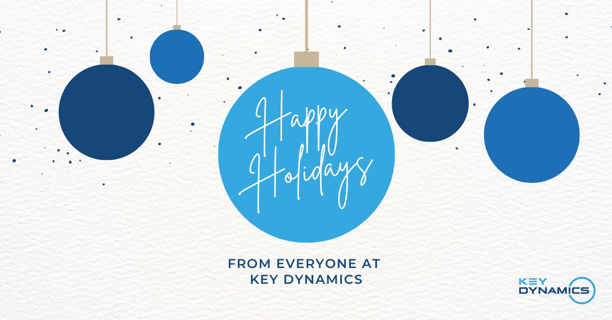 KeyDynamicsHQ's tweet image. From our team to yours, we hope you have a safe and #happyholiday! 
 
#keydynamics