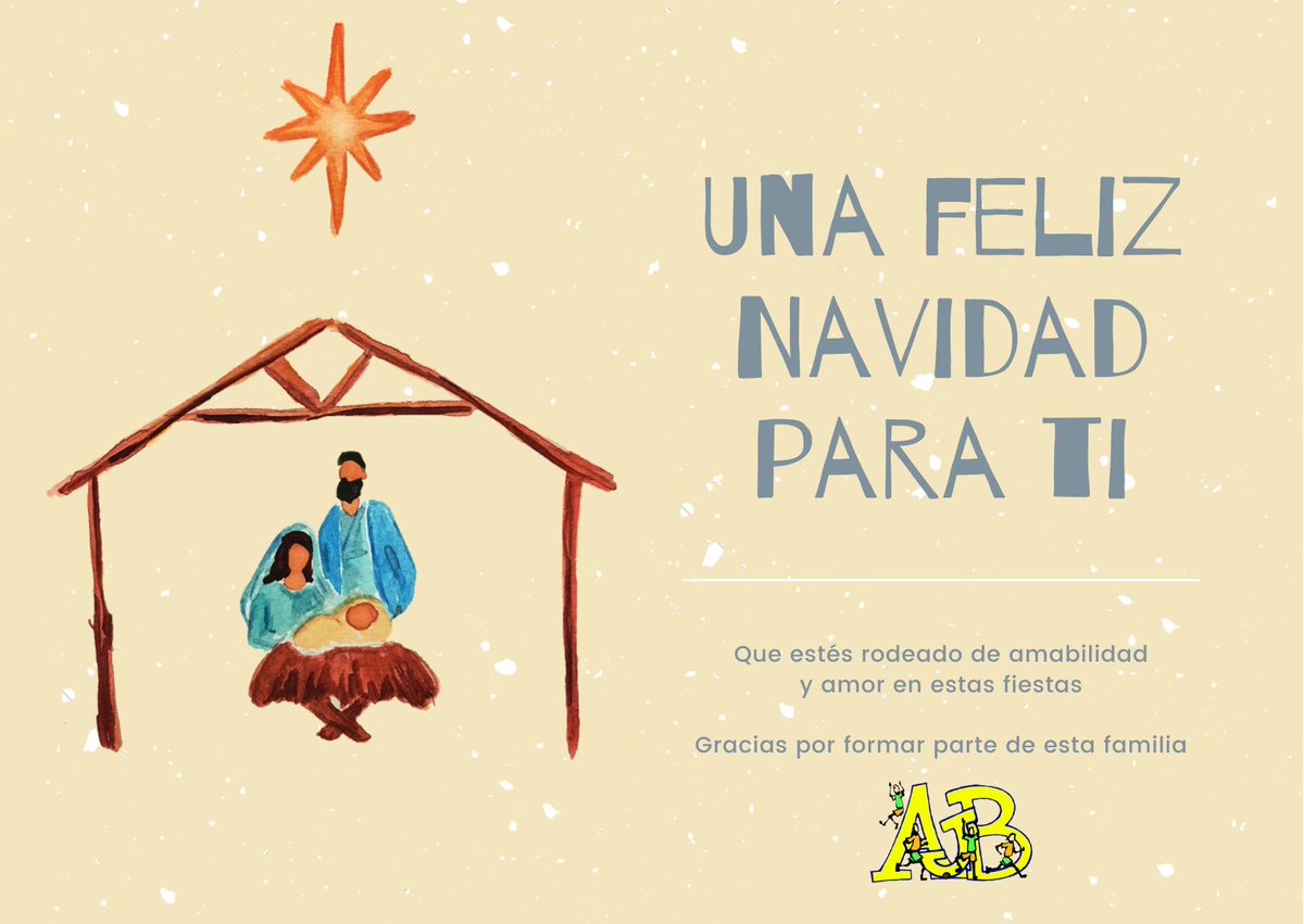 AJBzaragoza's tweet photo. Todo el equipo que formamos el Centro Juvenil AJB os deseamos una Feliz Navidad llena de amor, felicidad y salud.
Os agradecemos todo el apoyo que nos brindais y que formais parte de esta gran pequeña familia🫂
Deseamos seguir viendos reir y disfrutar💛💙 https://t.co/JzpEt8VfH9