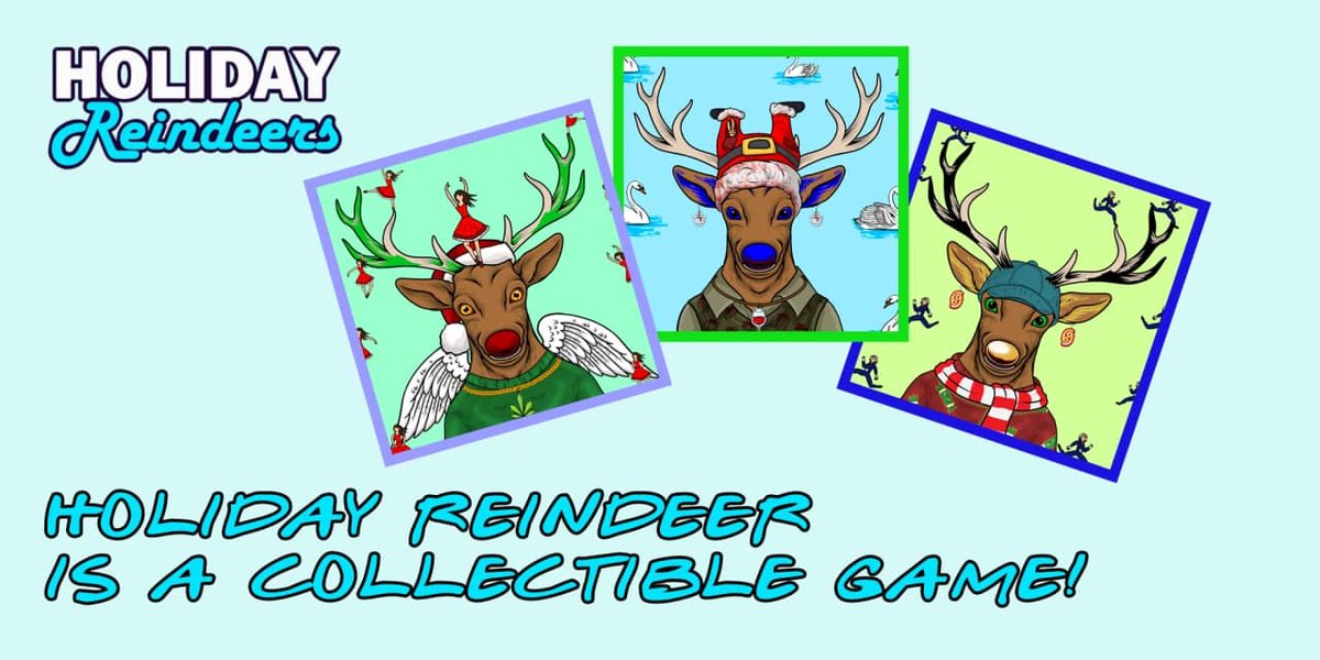 HolsReindeers's tweet photo. 🎀 #Holiday Reindeers is not Just About Some Chilly #NFTs: It Is Also a Collectible #Game; What do you Collect and What do You Get in #Exchange?

Read more: https://t.co/SHcpIaCAUb https://t.co/qYxAaCjedD