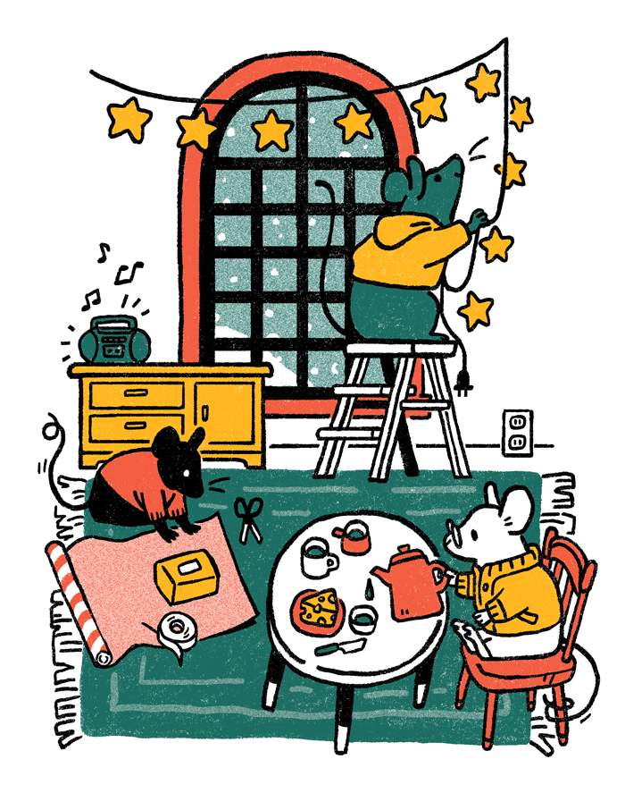 reposting these as full images...! happy holidays!! ❄️🍞🐟🧀❄️