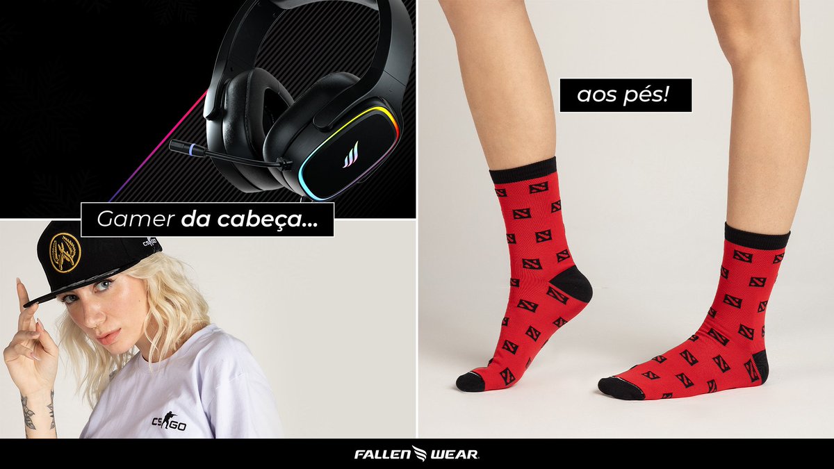 fallenstore's tweet photo. Já reparou que na Fallen o estilo gamer é da cabeça aos pés? Afinal, a sua vida é feita de momentos: jogar, estudar, trabalhar, sair com o crush, sair com os amigos e muito mais! 

Já completou a sua coleção? 

#FallenWear #Fallen #CSGO #Dota2 #Dota2MoonCollection #CSGOApollo https://t.co/W8h0kdT6k6