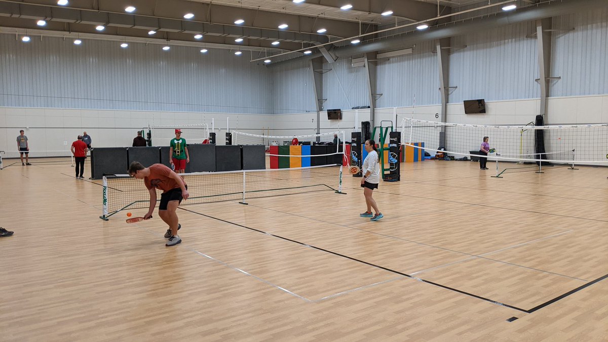 sfapickleball's tweet photo. What do you do you do on Christmas Eve morning while the rest of the family is sleeping in? Play pickleball of course! 🤪 #sfapickleball https://t.co/xOz09rqooO