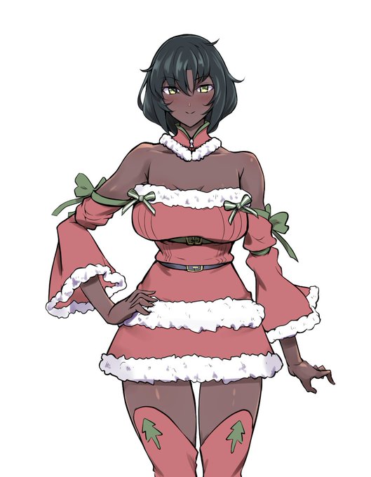 最近描いてる名前も決まってない新うちの子ちゃん
コスが決まらないのでサンタコスしてもらいます
メリークリスマス!! 