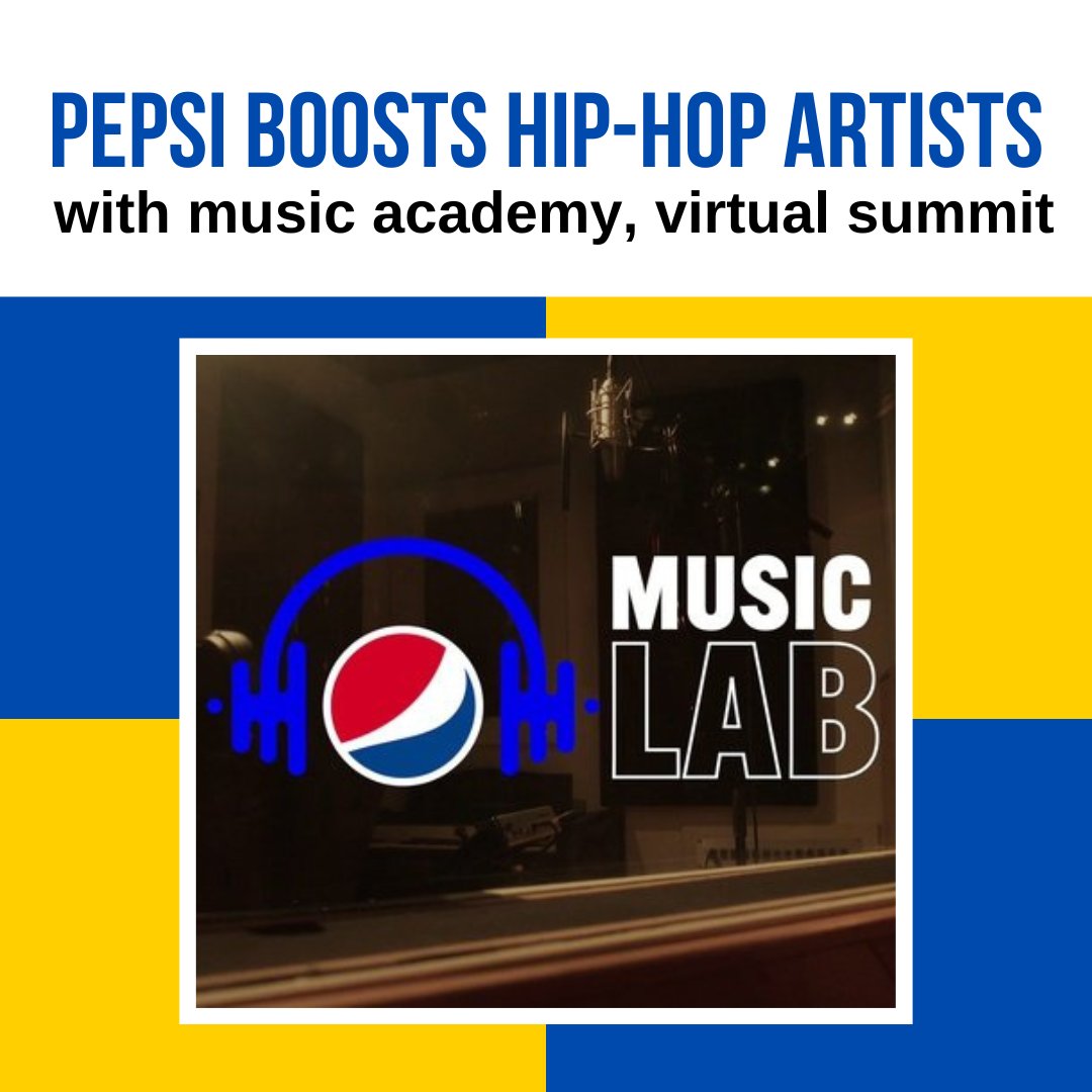 TriSparkMedia's tweet photo. With the creation of Music Lab, Pepsi seeks to create new opportunities for rising Hip Hop artists. The annual program will include a three-day recording session and a virtual summit focusing on brand building.
•
•
•
#Pepsi #HipHop #MusicLab #NonTraditionalMarketing https://t.co/H2IYbQL9zg