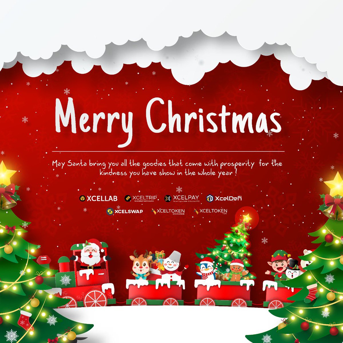 The gift of love.
The gift of peace.
The gift of happiness.
May all these and more be yours this Christmas.

Merry Christmas 🎄🥳🥳🎁🎅🎄

#xcelswap #Christmas2021  #christmaswishes #christmas #celebration