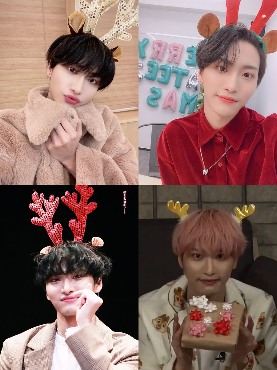 hwastarzz's tweet photo. just seonghwa being the cutest reindeer https://t.co/Bbp8aJQYS0