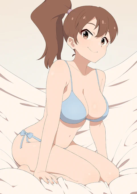 アイマスに一瞬だけ登場する鈴木そらっていう爆乳アイドルがえっちで可愛い💖
#アイマス 
