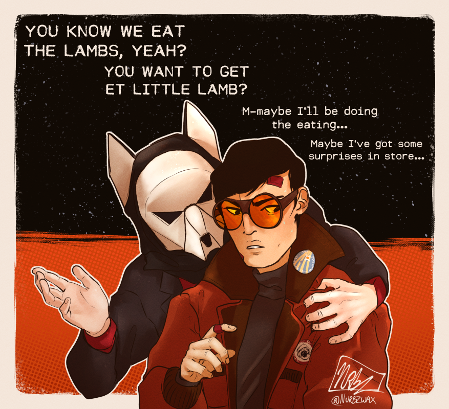 Nurbzwax's tweet photo. Egor, your desperation is showing...
[#DEATHLOOP #deathloopfanart #egorserling #aleksisdorsey] https://t.co/hbUJAJ1ubm