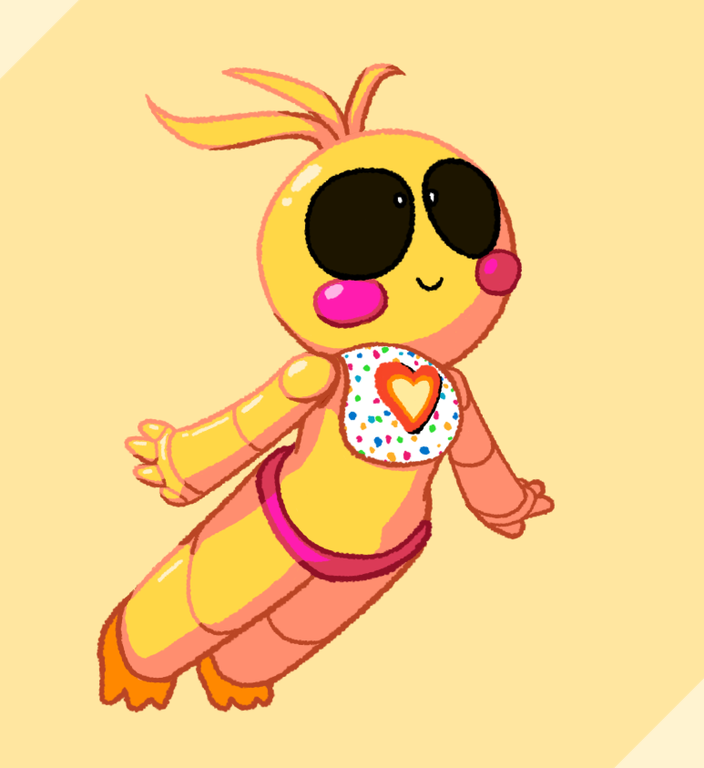 jereweb0203's tweet photo. I really wanted to draw a Toy Chica. Look at her go! https://t.co/aUWWqkaUdp