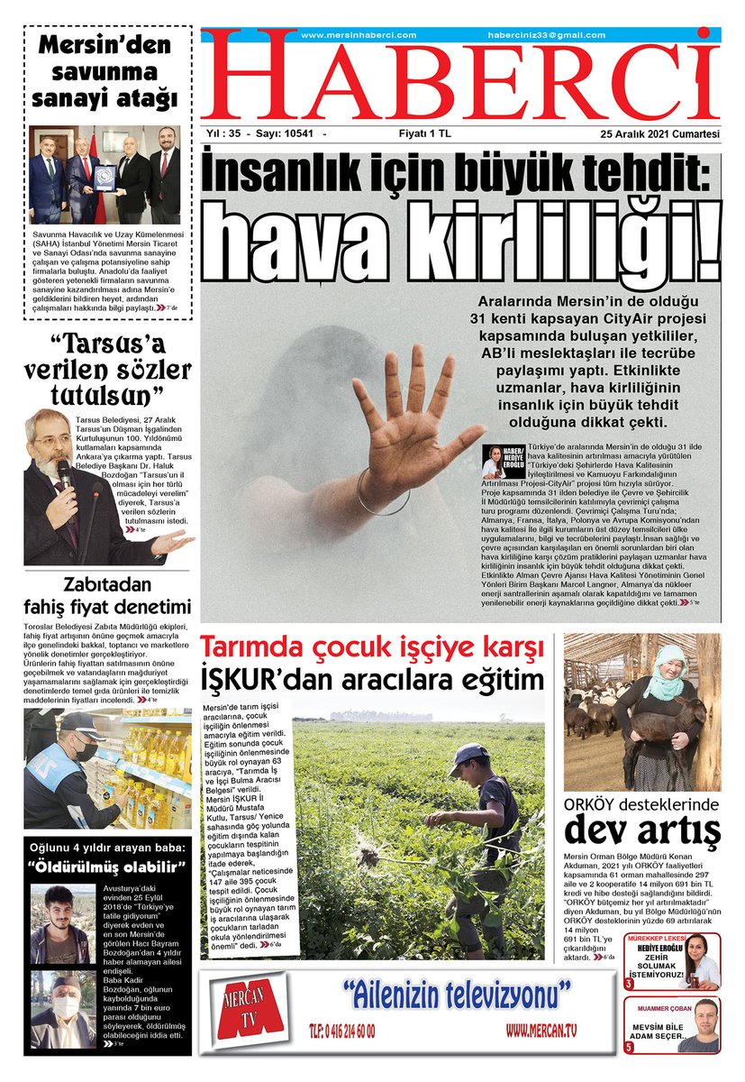 mersinhabercig's tweet photo. YEREL GAZETE OKU ŞEHRİNDEN HABERDAR OL, MERCAN TV İZLE SESİN DUYULSUN.
#Mersin #HaberciGazetesi https://t.co/X4h3h79Nkd