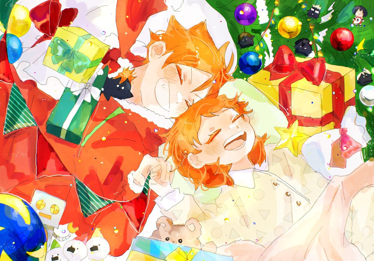 gift stuffed toy christmas smile orange hair stuffed animal siblings  illustration images