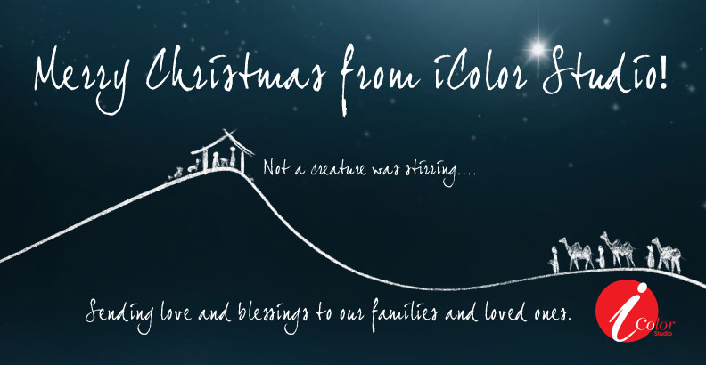 iColorStudio's tweet image. Merry Christmas! It&apos;s finally here. We hope you are wrapped, shopped and baked. Someday, I&apos;ll have it done by July!
Wishing everyone a healthy, loved filled, peace-filled Christmas holiday. 
- your friends at iColor Studio