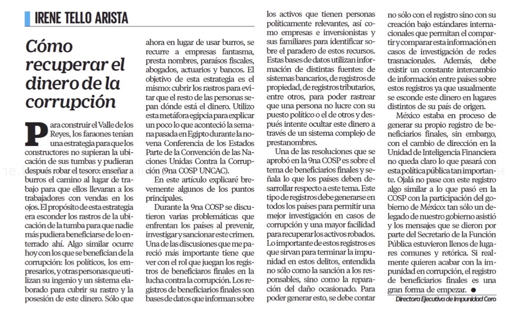 itelloarista's tweet photo. Antes en Egipto se entrenaba a burros para esconder el tesoro de los faraones. 

Ahora se utilizan empresas fantasma, paraísos fiscales y criptomonedas para esconder el dinero de la corrupción. 

¿Qué hacer para recuperarlo? 

Lo que vimos en la #UNCAC #COSP9 en @El_Universal_Mx https://t.co/tcuOx5DN7M