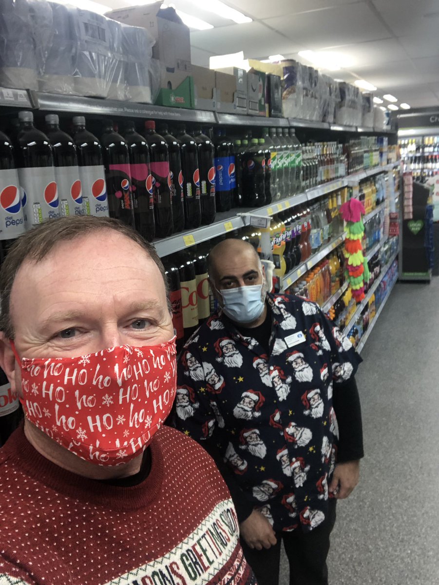 I wasn’t going to miss the traditional Christmas Eve store visits with Amesh.Merry Christmas to you all and a big shout out for all you beautiful retailers who’ve played as big a part as anyone in keeping Britain going.xxx