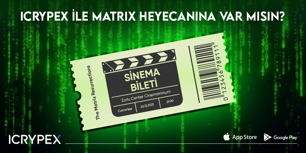 The Matrix serisinin dördüncü filmi “The Matrix Resurrections”ı izliyoruz!💊

Matrix efsanesini en yakınıyla izlemek isteyen 5 şanslı kişiye çift sinema bileti hediye ediyoruz!🐇

Matrix heyecanı için yapman gerekenler aşağıdaki tweette!🎫

#Matrix #MatrixResurrections #Mateverse