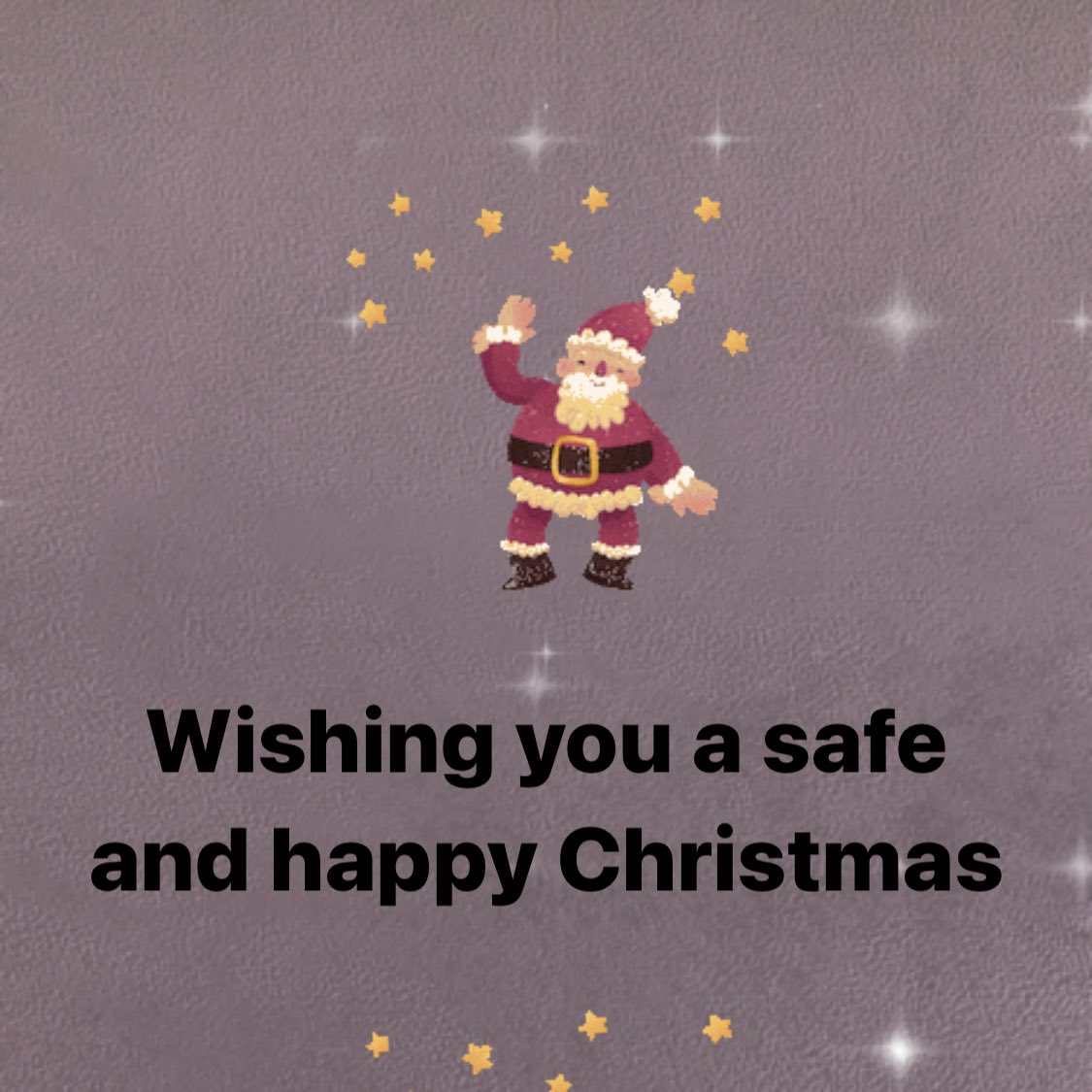 Wishing you a safe and happy Christmas 🎄 x